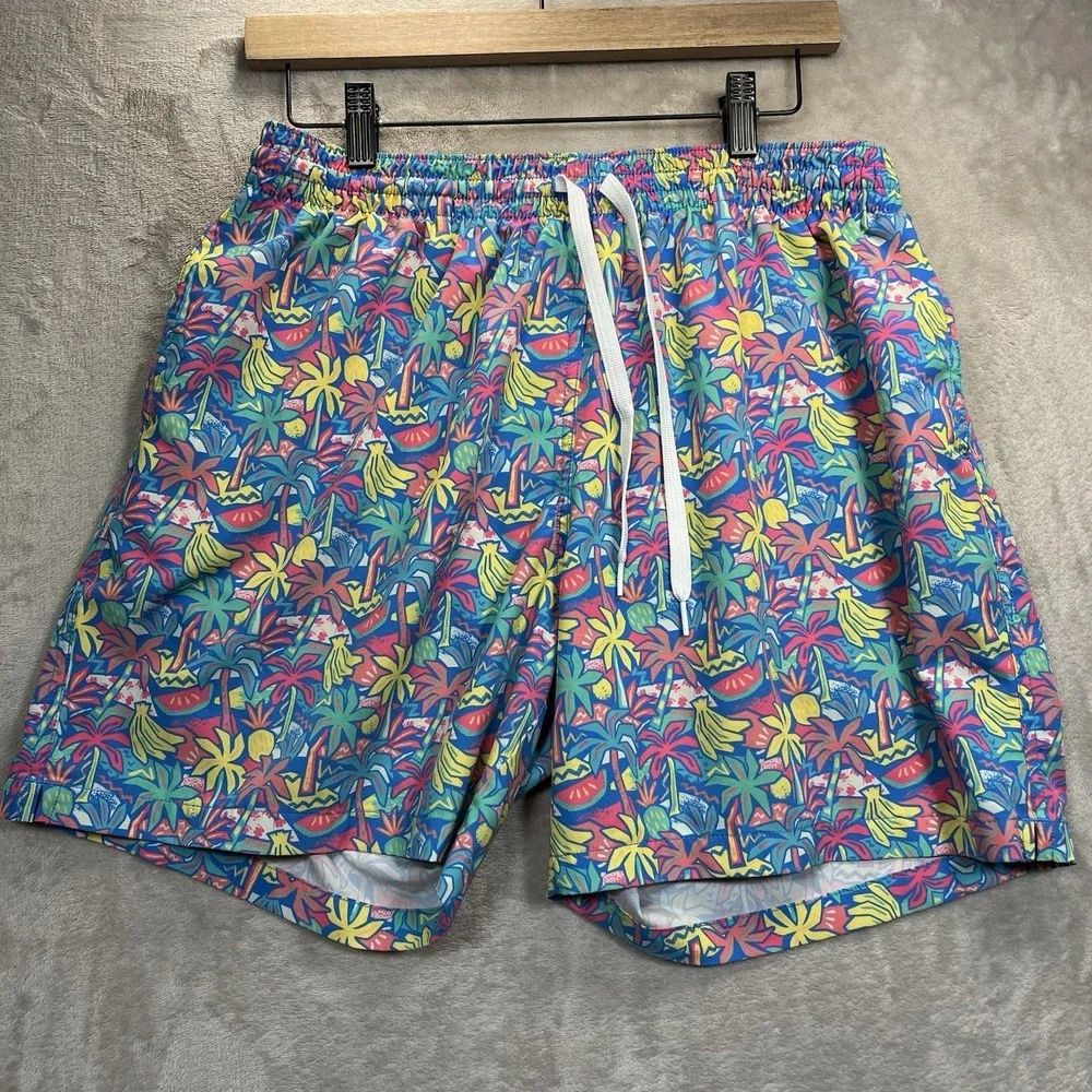 Chubbies Swim Trunks Mens XL The Tropical‎ Bunches 5.5